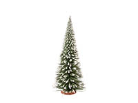 030-4019836 - G Deko-Schneetanne mit Holzfuß - 35 cm